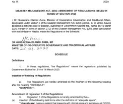 Government Notice 25 March 2020 COGTA